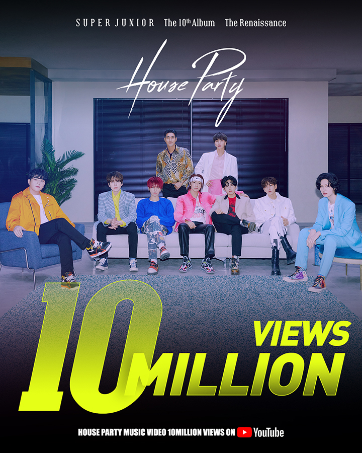 Super Junior 10 millones de vistas de House Party