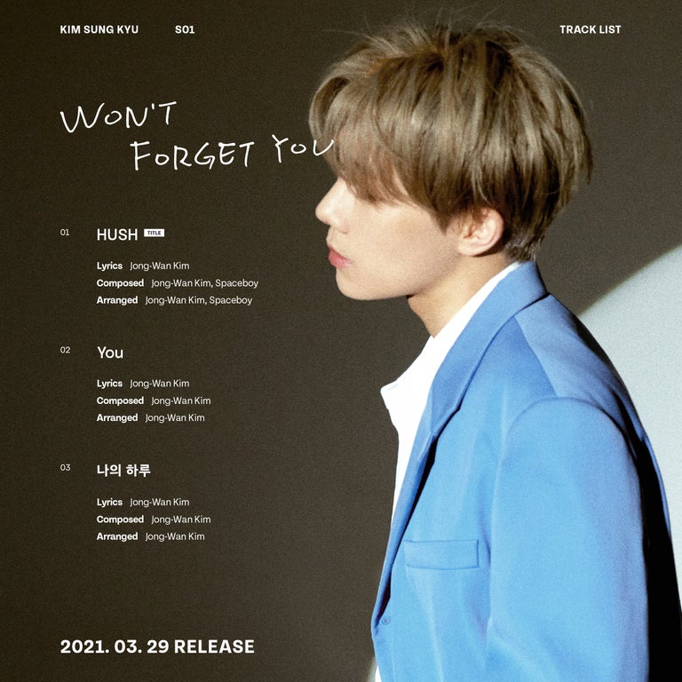 Sunggyu de INFINITE comparte lista de canciones para 'Won't Forget You'