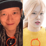 Rosé y Dong Won collares iguales