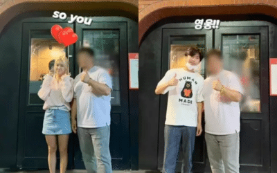 Lim Young Woong y Soyou en restaurante en Jeju