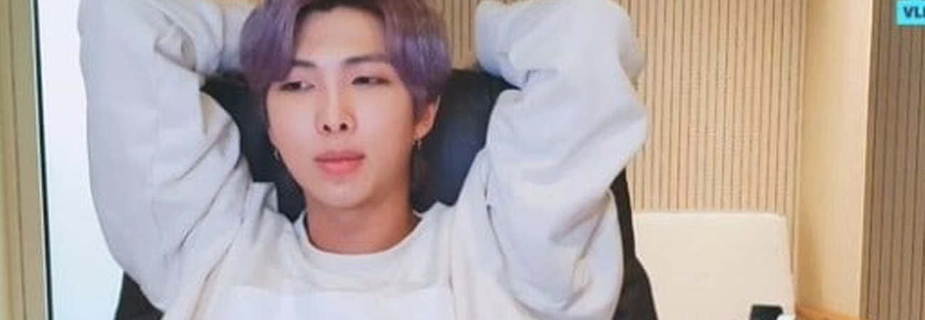 RM confiesa en VLive haber llorado por cancelación de