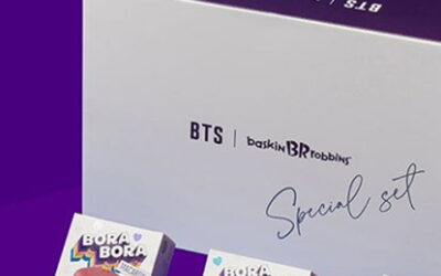 Descubre que incluye el set especial de Baskin Robbins y BTS