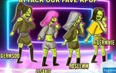 Marca filipina crea una parodia de BLACKPINK como gérmenes