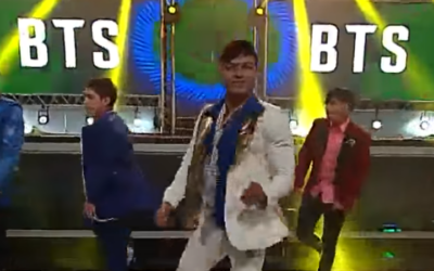 Programa de televisión 'Calle 7' de Bolivia presenta a su grupo 'Los BTS'