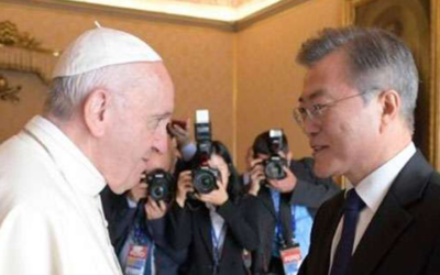Papa Francisco envía mensaje al presidente surcoreano sobre la paz en la península