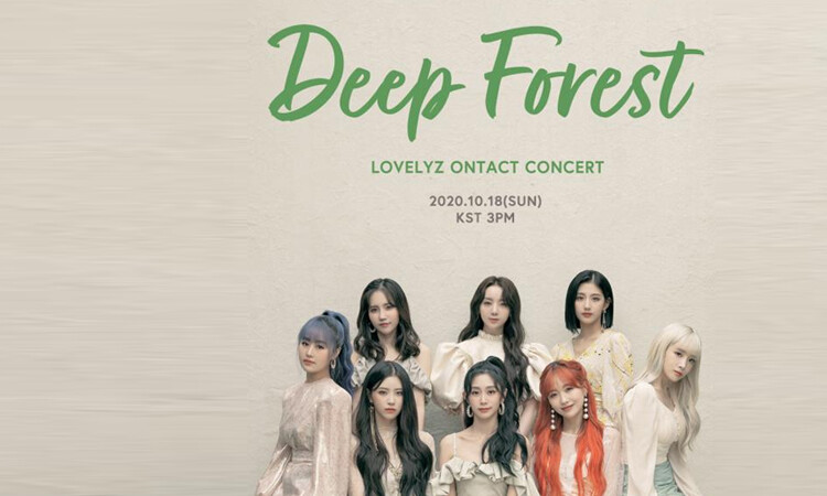 Lovelyz presenta su poster para su concierto en linea Deep Forest