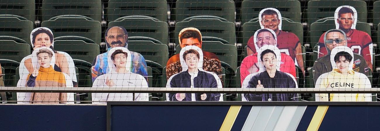 BTS asiste de una manera peculiar al partido de baseball Dogers y los Rays