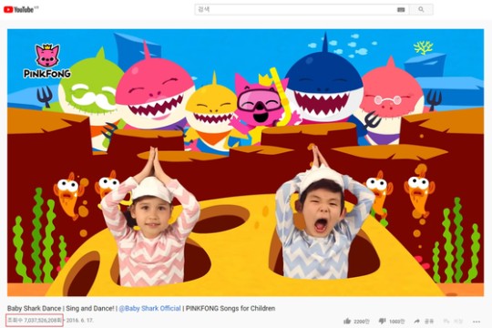 ‘Baby Shark’ se torna o vídeo mais visto no YouTube