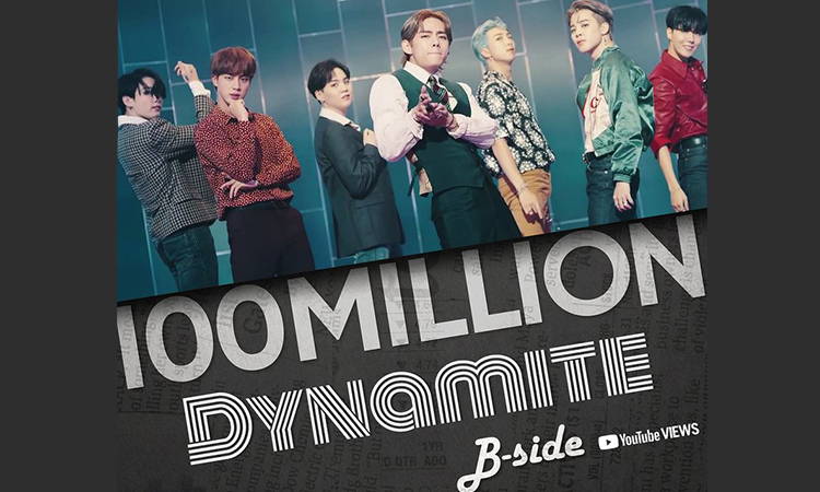 El lado B de 'Dynamite' consigue 100 millones de reproducciones
