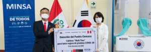 Corea del Sur hace donación a Perú de cabinas para toma de muestras del Coronavirus