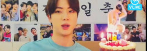 Datos curioso sobre el V Live de Jin de BTS durante su cumpleaños