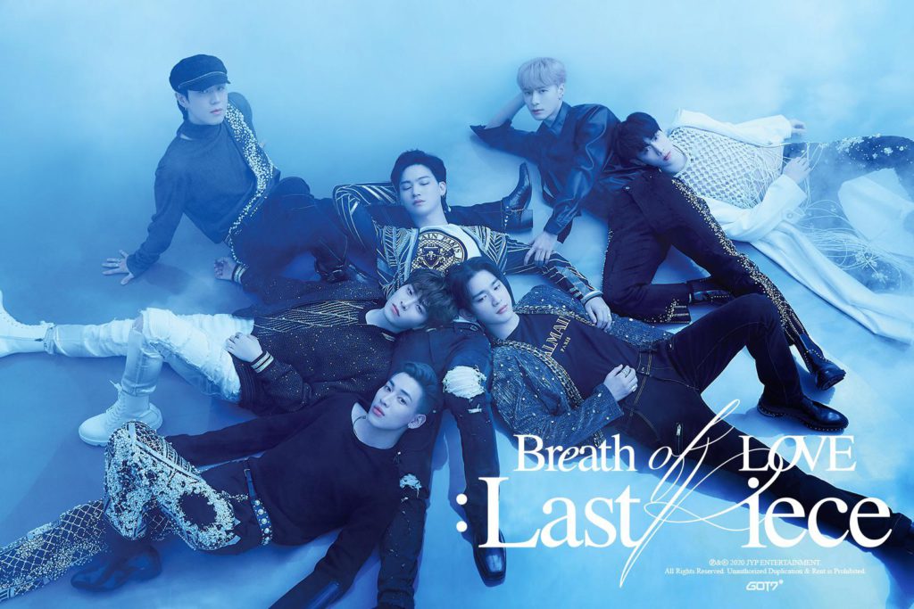 Esta es la distribución de líneas en el álbum de GOT7 "Breath of Love: Last Piece"