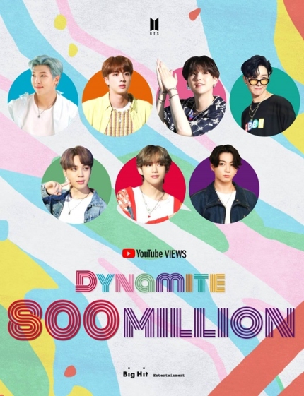 MV de "Dynamite" de BTS supera los 800 millones de visitas en YouTube