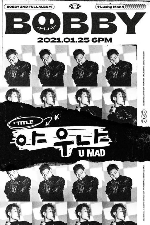 Bobby de iKON revela póster para su próxima canción principal 'U Mad'