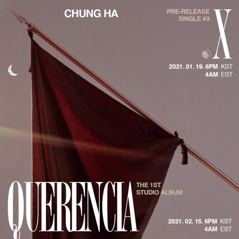 Chungha anuncia a data de lançamento de "Querencia" + lançará um único "X" de previsão