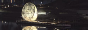 Instalan una "Luna gigante'" en el muelle del río Han en Corea del Sur