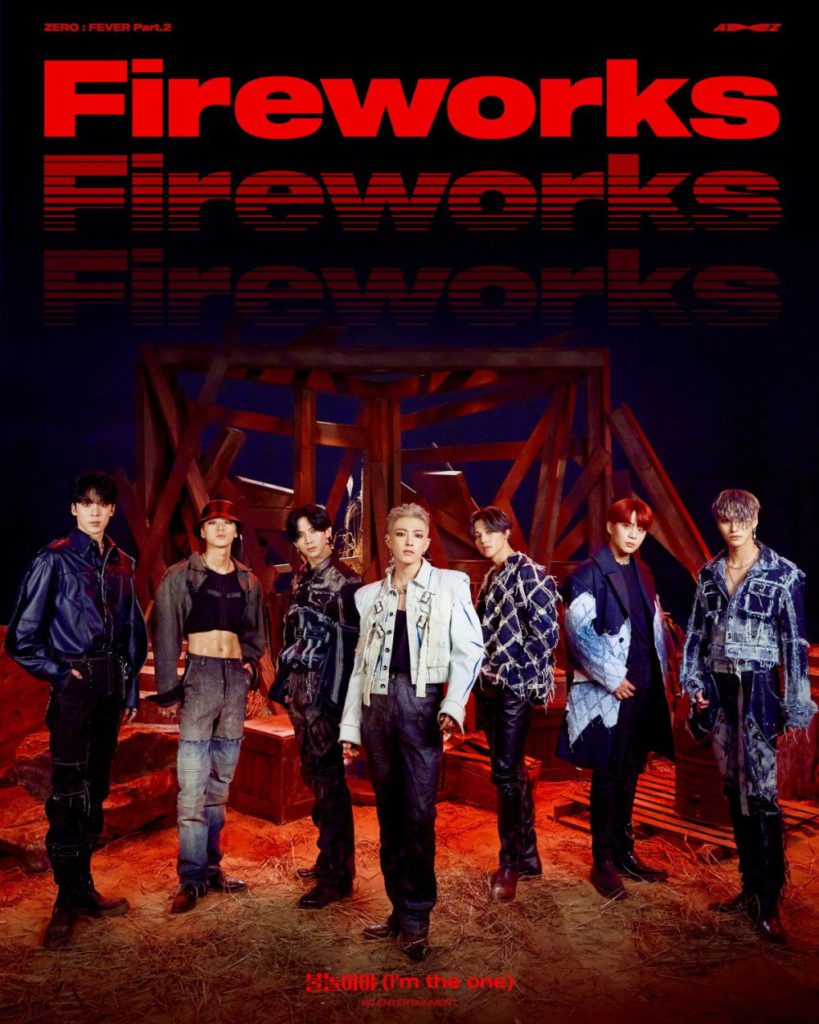 ATEEZ adopta una imagen rebelde en el póster para su nueva canción 'Fireworks'