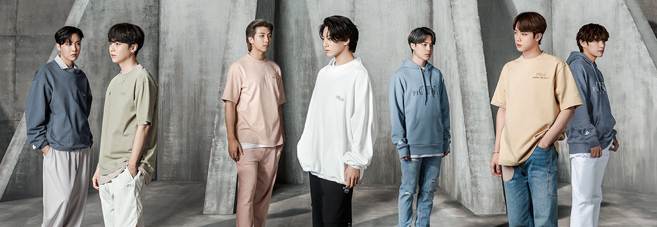 FILA anuncia preventa de su colección de ropa con BTS, 'Now ON' | KpopLat