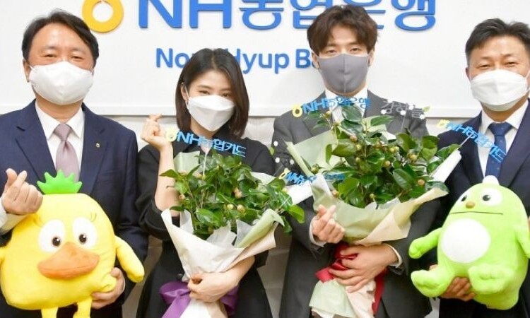 Kang Ha Neul y Han So Hee son seleccionados modelos del banco NH Nonghyup
