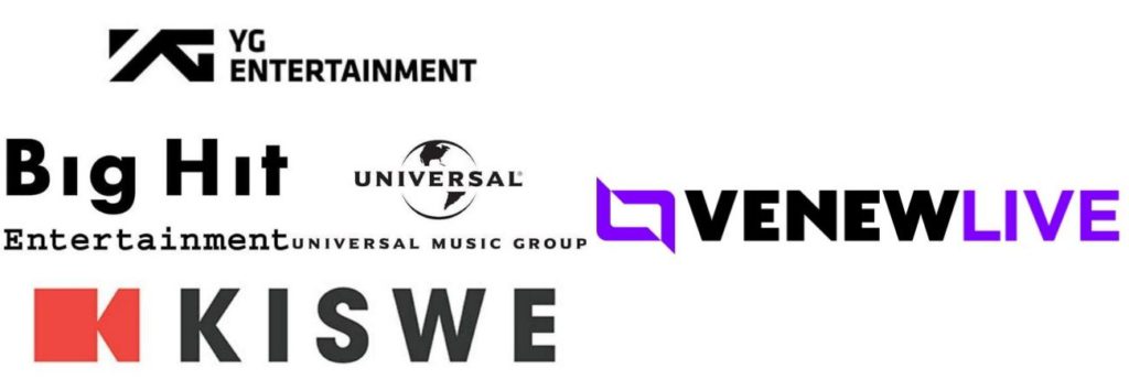 Big Hit, YG, Universal y Kisswe se unen para lanzar la plataforma “Venew Live”