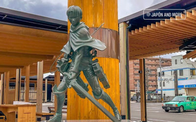 Inauguran estatua de Levi Ackerman de Shingeki no Kyojin en Oita