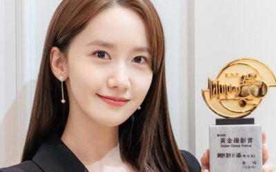 YoonA De Girls Generation ganadora del premio a la popularidad en el '40th Golden Film Festival'