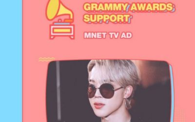 O Jimin da BTS terá um comercial de TV que será veiculado durante a cerimônia dos Grammys na Coréia