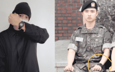 Chanyeol aparece usando el reloj de D.O antes de ingresar al ejército