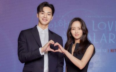 Song Kang y Kim So Hyun en conferencia de prensa para Love Alarm 2