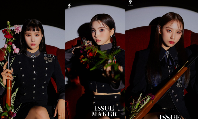 Yewon, Yebin y Dain de HOT ISSUE muestran su visual para sus fotos de