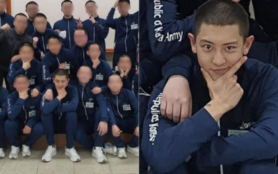 Revelan las primeras fotos de Chanyeol de EXO en el servicio militar