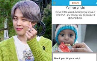 Donación de fans de EE.UU. a nombre de Jimin de BTS