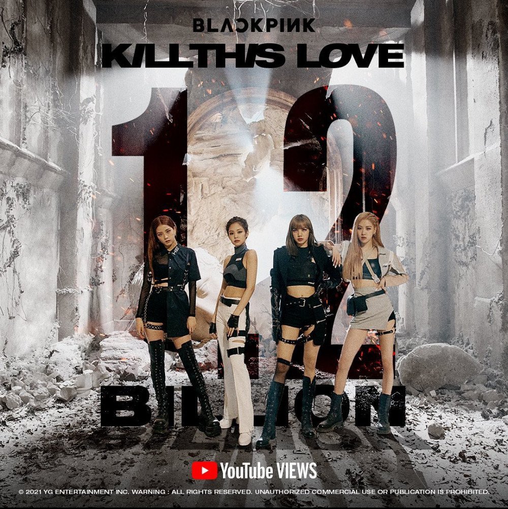 ¡BLACKPINK hace historia! Es el único grupo K-pop con 4 MVs  que alcanzan 1 Billón de reproducciones