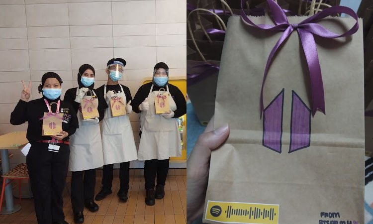 ARMY de Malasia prepararon bocadillos conmovedores para el personal de McDonald's mostrando su gratitud