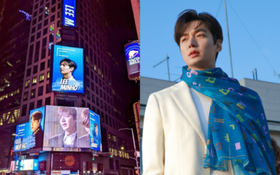 Lee Min Ho adorna el Times Square de Nueva York por su 15avo aniversario