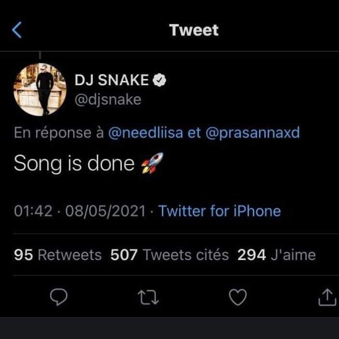 DJ Snake habla de su posible colaboración con Lisa de BLACKPINK