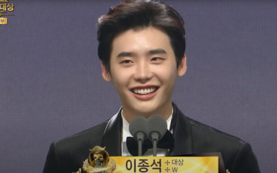 Você sabia? Lee Jong Suk foi criticado por ter ganho um Daesang e seu discurso de aceitação.