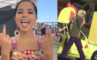 Becky G reacciona con euforia a la perfomance de RM y Jimin de Chicken Noodle Soup