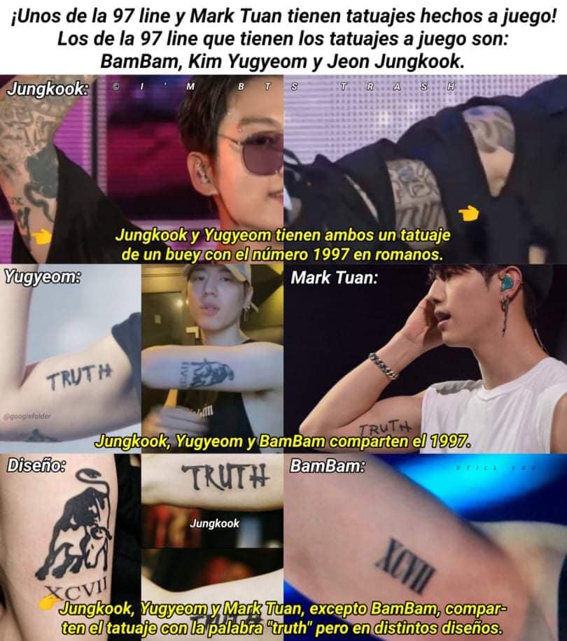 Jungkook do BTS revela sua nova tatuagem que combina com BamBam e Kim Yugyeom