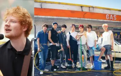 BTS y Ed Sheeran en su tema Permission to Dance