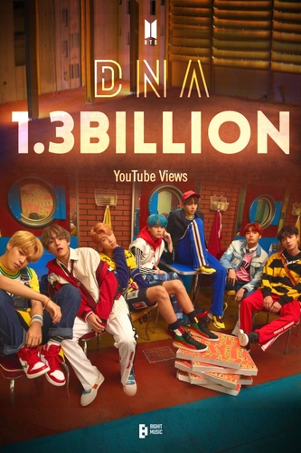 'DNA' de BTS llega a los 1.300 millones de reproducciones en YouTube