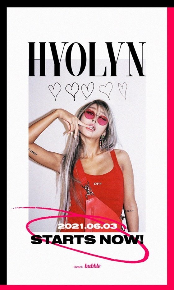 Hyolyn, ex miembro de SISTAR se une a 'Dear. U Bubble' + lanza MV