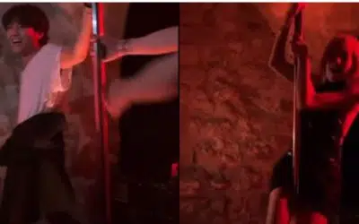 V de BTS y Lisa de BLACKPINK son captados bailando pole dance juntos durante fiesta en Paris