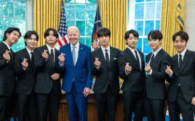 BTS y el presidente Joe Biden en la Casa Blanca