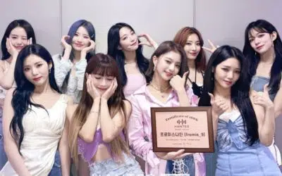 fromis_9 recibe placa de Hanteo