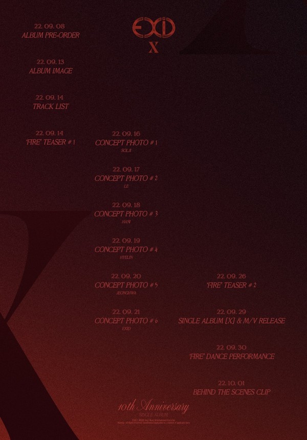 ¡EXID comeback! El grupo celebrará su décimo aniversario de debut con el álbum "X"