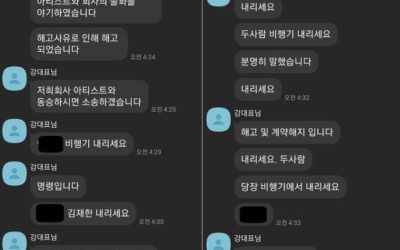 Conversación de Kakao Talk de la CEO Kang y los miembros