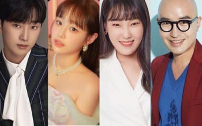 Jinyoung, Chuu, Lee Eunji y Hong Seok Cheon